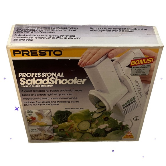 VTG Presto Professional Salad Shooter Slicer/Shredder Model 02970 New Open Box - Picture 1 of 15